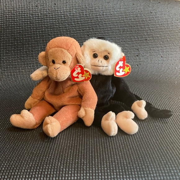 Ty | Toys | Vintage Ty Beanie Baby Monkey Bundle Bongo Orangutan Mooch